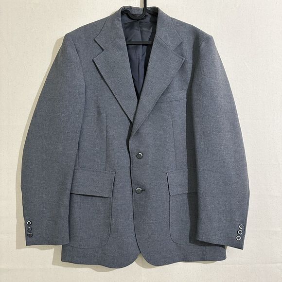 Levi Panatela Sportswear Men's Size 42R Heathered Grey Suit Coat Jacket - Picture 1 of 14